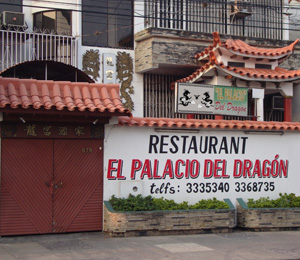 Fachada del Restaurant Palacio del Dragón