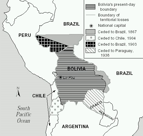 History of Bolivia - Day of the Sea - Territorial Losses