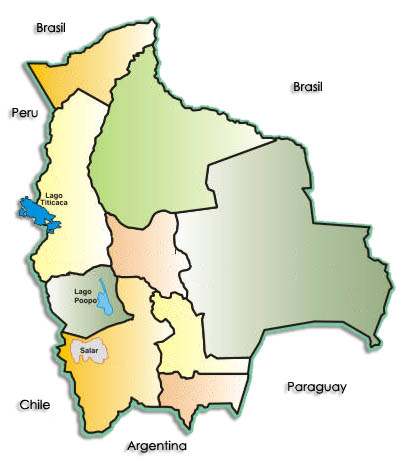 Map of Bolivia