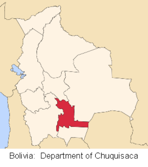 map bolivia chuquisaca