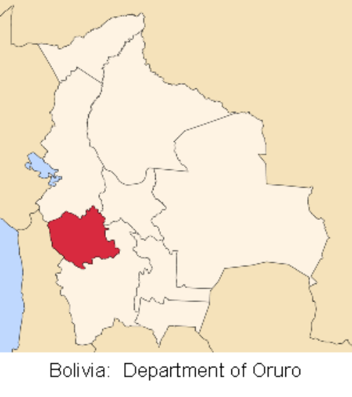 map bolivia oruro
