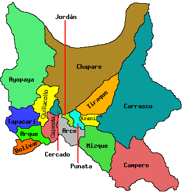 the department (state) of cochabamba bolivia