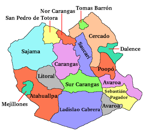 the department (state) of oruro bolivia