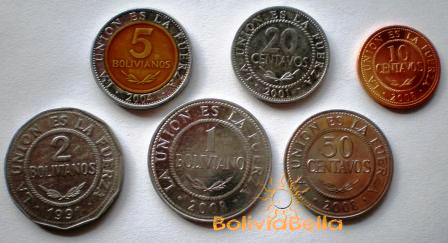 Bolivian coins Bolivian coins