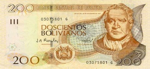 Bolivian Currency and Money