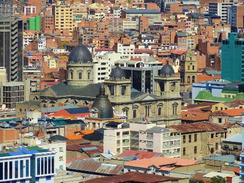 History of Bolivia: View of La Paz