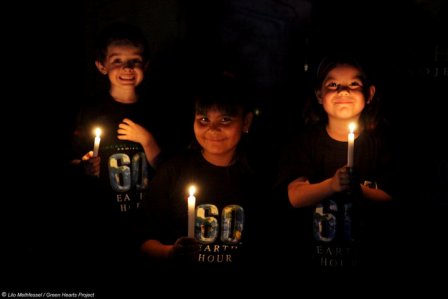 Earth Hour in Tarija, Bolivia