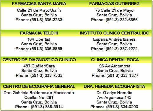 laboratories pharmacies santa cruz bolivia
