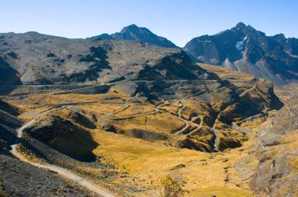 Road of Death Bolivia. 