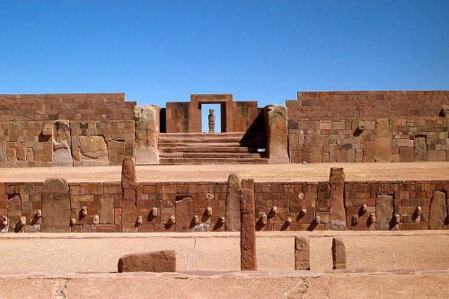 Kalasasaya Temple at Tiwanaku (Tiahuanaco) Bolivia