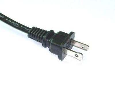 Flat pin plug (usually for 110V)