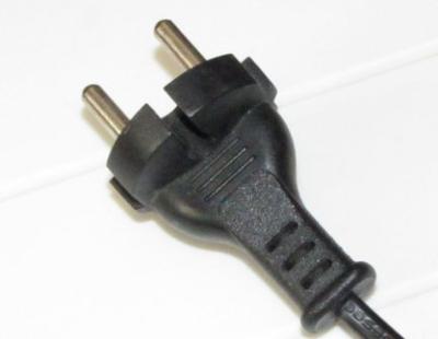 Round pin plug (usually for 220V)