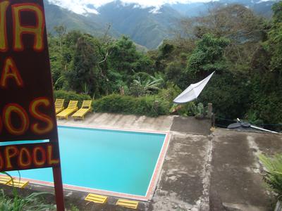 Mountain View from the pool at the Hostal