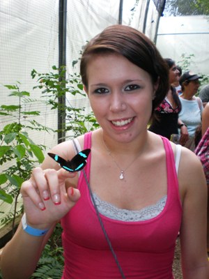 At the Güembé Butterfly Sanctuary in Santa Cruz, Bolivia