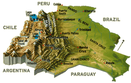 topography of bolivia