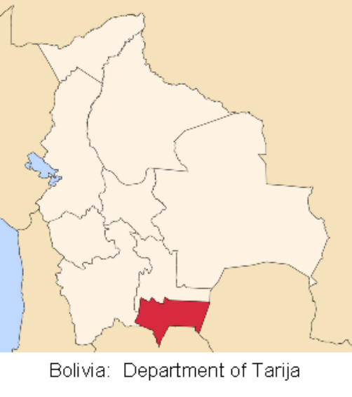 map bolivia tarija