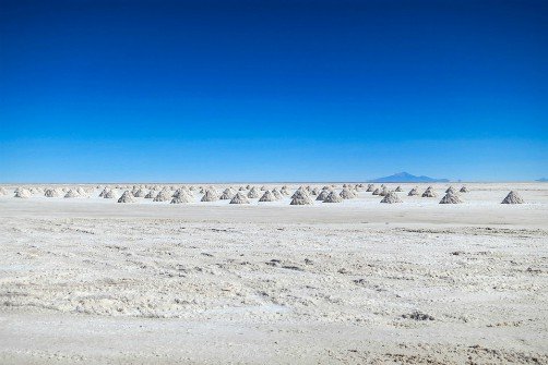 Salar de Uyuni Bolivia Salt Mounds