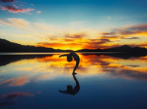 Gorgeous sunsets at Salar de Uyuni