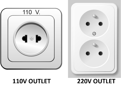 110V and 220V outlets