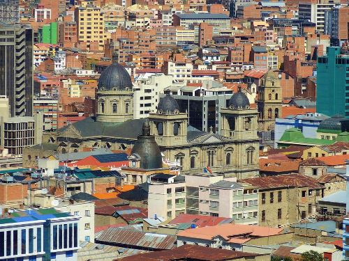 History of Bolivia: View of La Paz History of Bolivia: View of La Paz