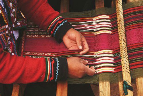 ASUR Museum Sucre Bolivia - Tarabuco Woman Weaving