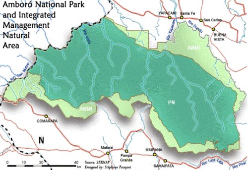 Parques nacionales, areas protegidas y reservas de Bolivia