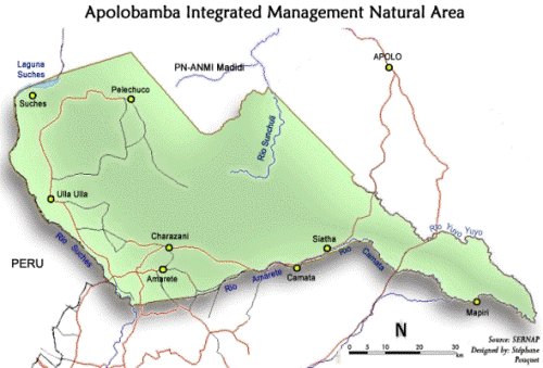Parques nacionales, areas protegidas y reservas de Bolivia