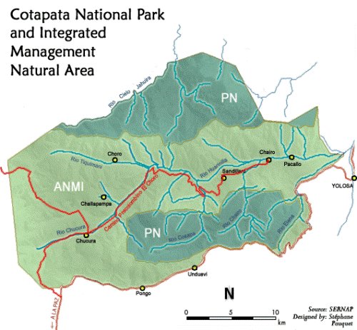 Parques nacionales, areas protegidas y reservas de Bolivia