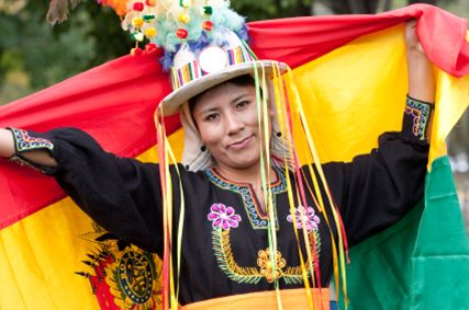 Carnaval de Oruro Bolivia Flag