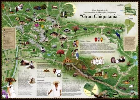 Map of the Mancomunidad de Municipios Chiquitanos Map of the Mancomunidad de Municipios Chiquitanos