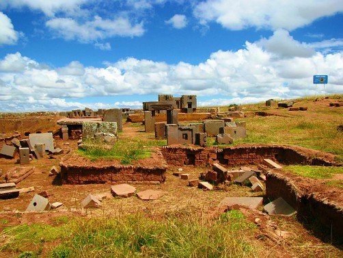 Puma Punku Gate of the Puma in Tiwanaku Bolivia