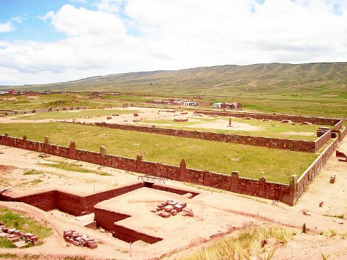 Sunken Temple Tiwanaku Tiahuanaco Bolivia