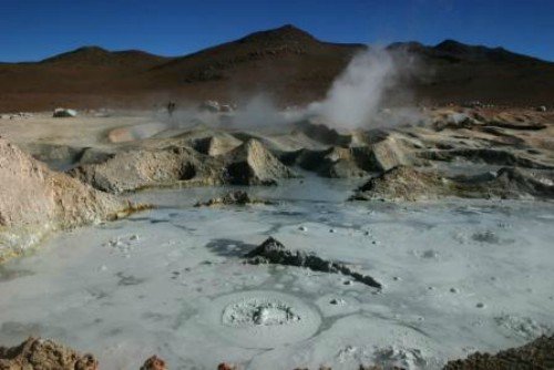 Salar de Uyuni Bolivia Fumaroles