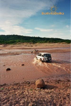 Never attempt to cross a river or flooded area