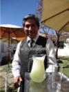 Nice waiter with the too-sweet but pleasantly frothy lemonade