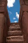 Lateral stairs to the temple